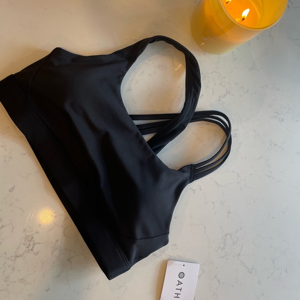 ATHLETA BNWT Black Train free sports bra